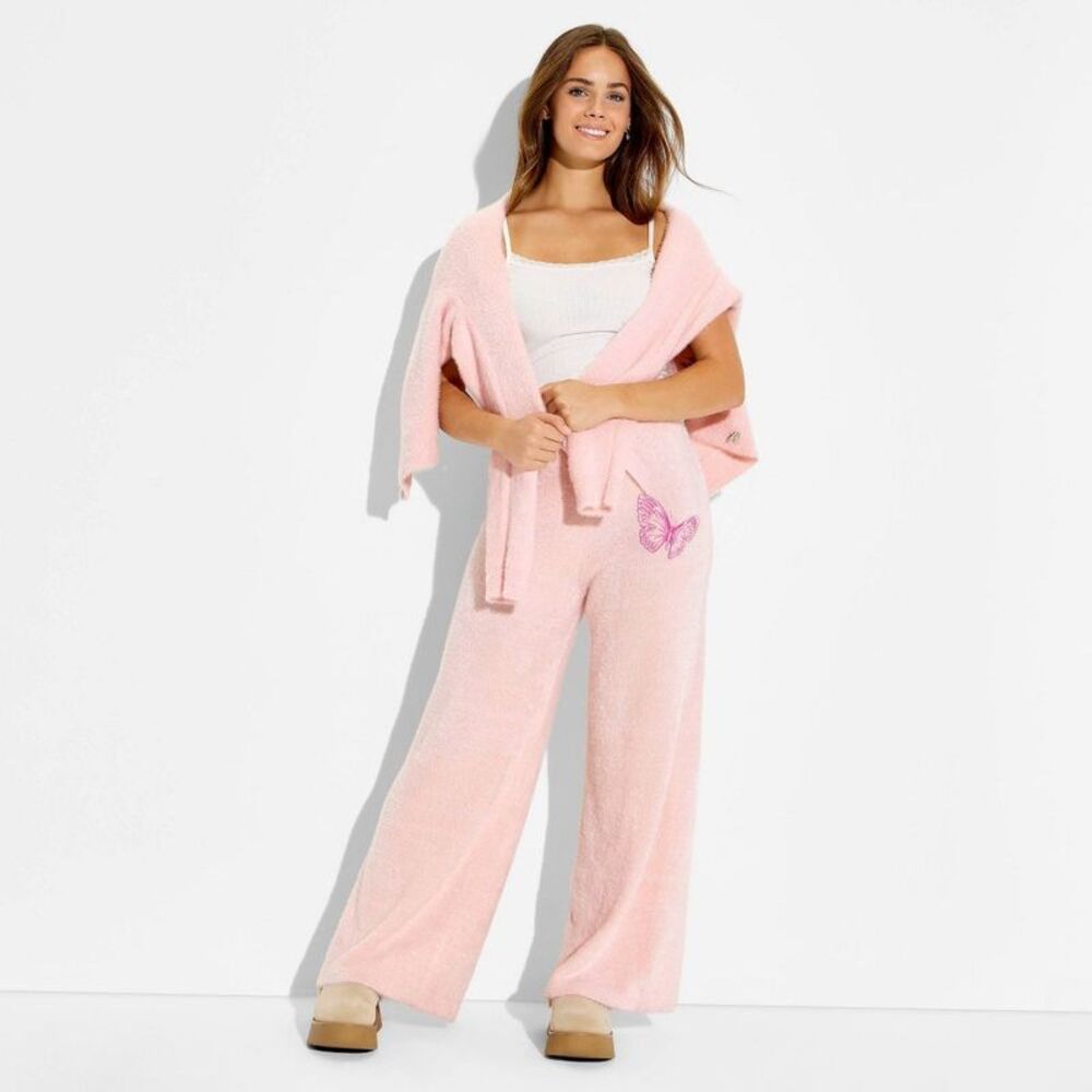 Wicked x Katie Kime Women's Graphic Sweater Pants - Light Pink S